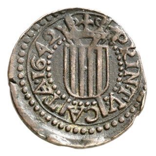 Catalonia Catalonia 1 seiseno, 1642 coin 2