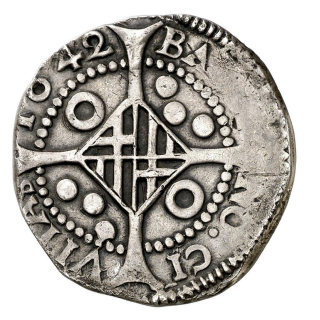 Catalonia Catalonia 5 sous, 1641-1643 coin 2